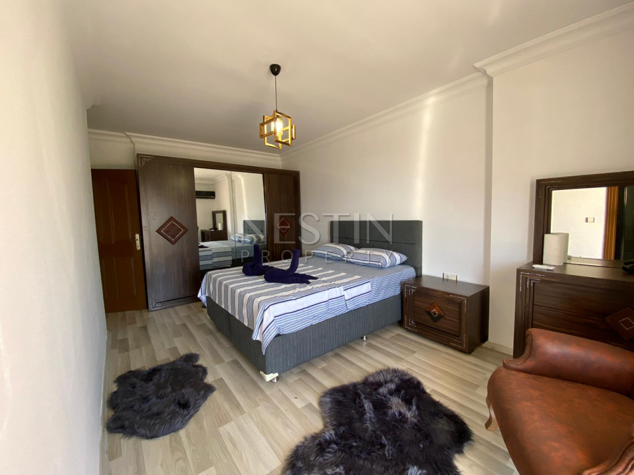 Большая квартира 2+1 с красивым видом на море в районе Махмутлар фото 14