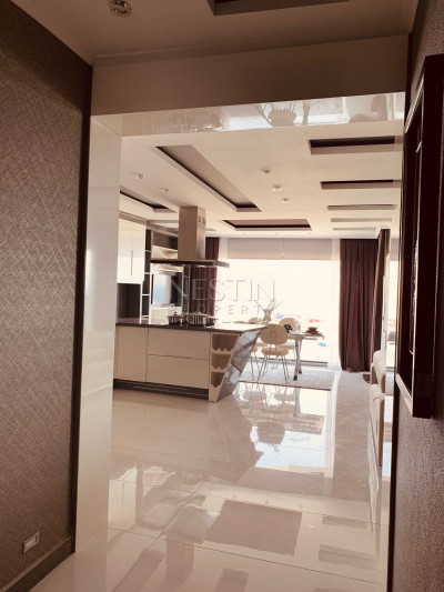 Шикарная квартира 3+1 в центре города Аланья с видом на море и горы фото 3