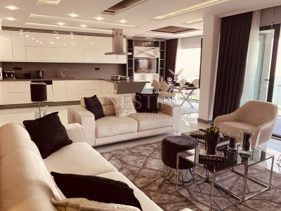 Шикарная квартира 3+1 в центре города Аланья с видом на море и горы фото 10