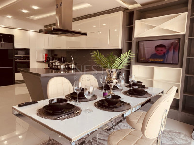 Шикарная квартира 3+1 в центре города Аланья с видом на море и горы фото 16