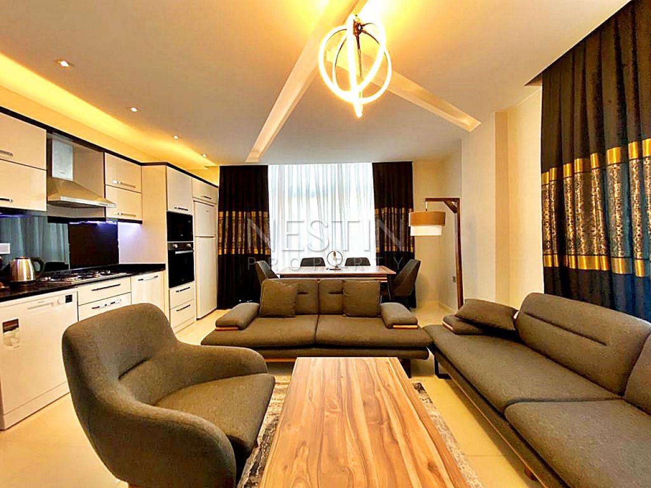 Роскошная квартира 2+1 в районе Кестель, в 300 м от Средиземногоморя фото 18