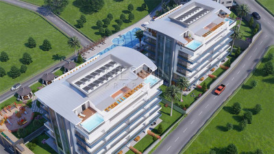 Квартира 1+1 в новом комплексе в районе Каргыджак, в 650 м от Средиземного моря фото 6
