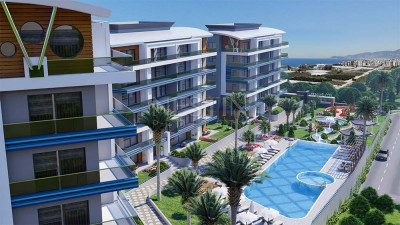 Квартира 1+1 в новом комплексе в районе Каргыджак, в 650 м от Средиземного моря фото 8