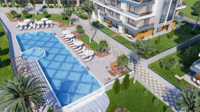 Квартира 1+1 в новом комплексе в районе Каргыджак, в 650 м от Средиземного моря фото 9
