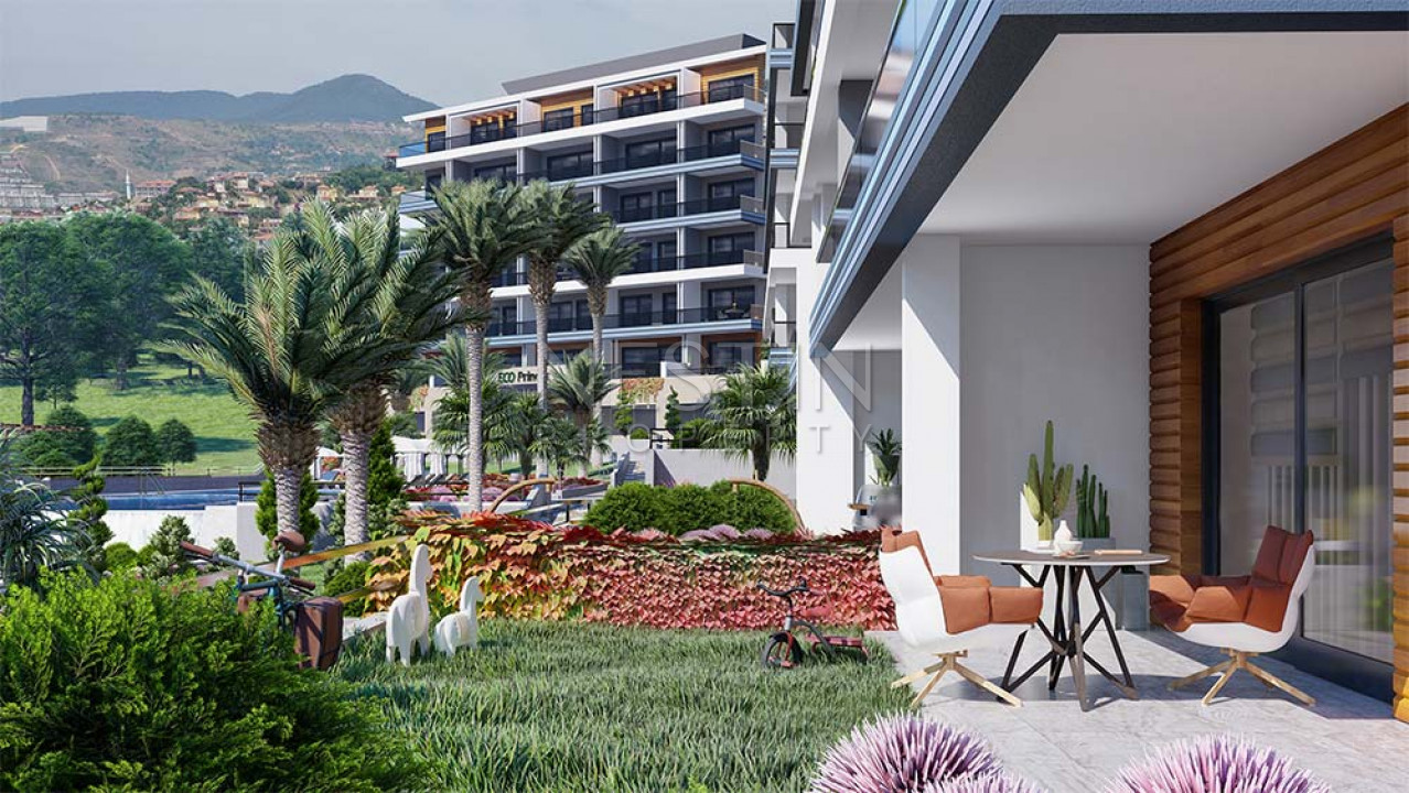 Квартира 1+1 в новом комплексе в районе Каргыджак, в 650 м от Средиземного моря фото 25