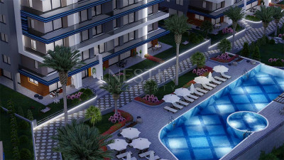 Квартира 1+1 в новом комплексе в районе Каргыджак, в 650 м от Средиземного моря фото 11
