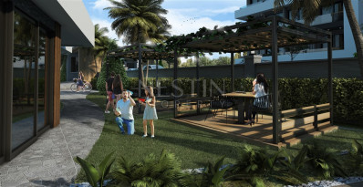 Светлая квартира 1+1 в новом комплекса в районе Авсаллар фото 14