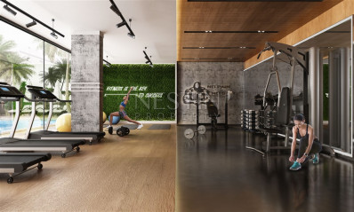 Светлая квартира 1+1 в новом комплекса в районе Авсаллар фото 20