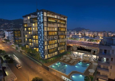 Квартира дуплекс 2+1 в центре города Аланья в 800 м от моря фото 1