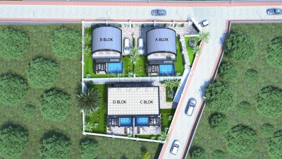 Уникальные виллы 3+1 в районе Бекташ на этапе строительства фото 10