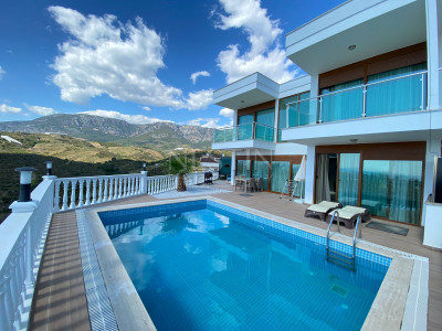 Стильная вилла 3+1 в районе Каргыджак с видом на море и горы фото 2