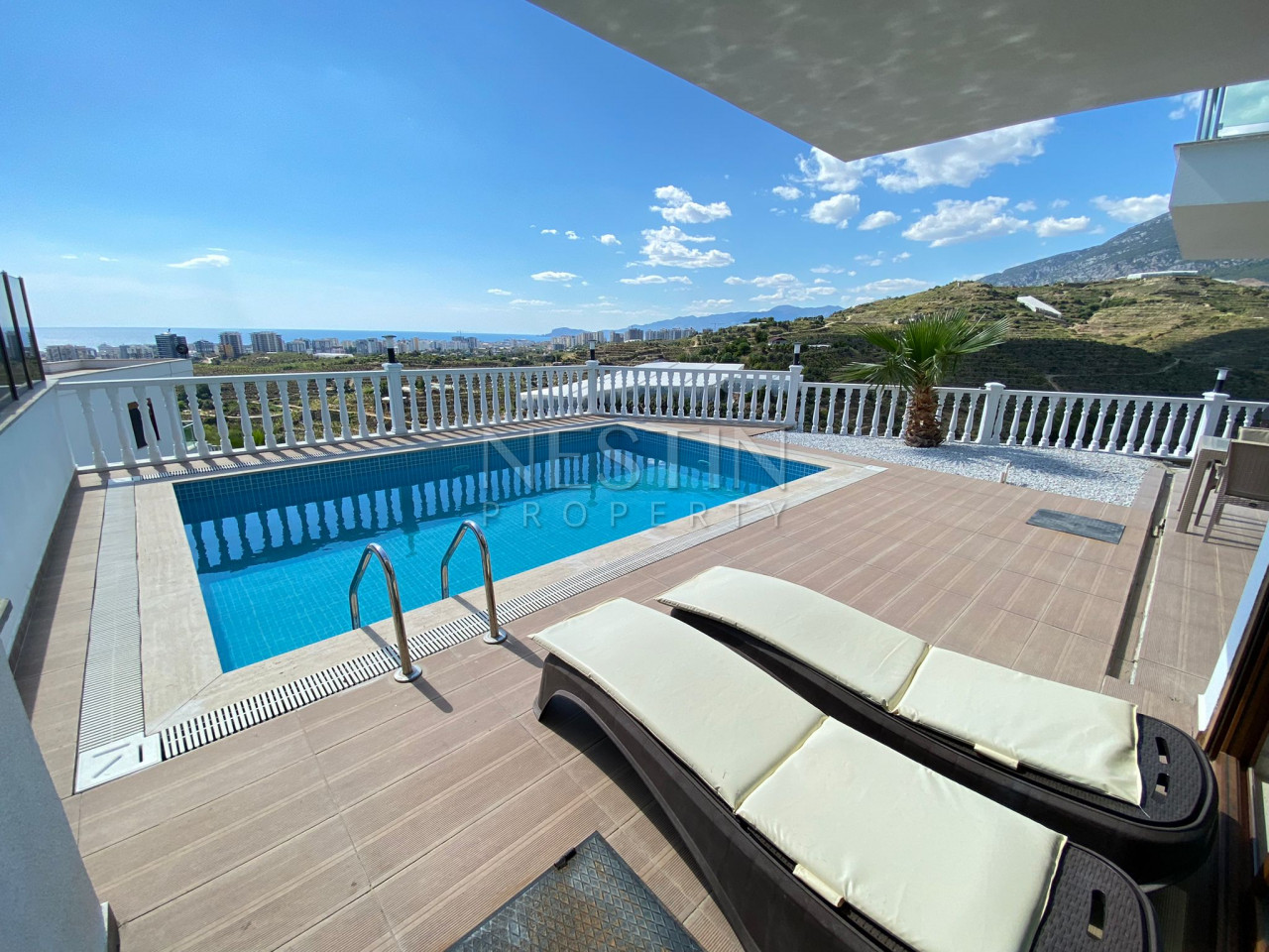 Стильная вилла 3+1 в районе Каргыджак с видом на море и горы фото 4