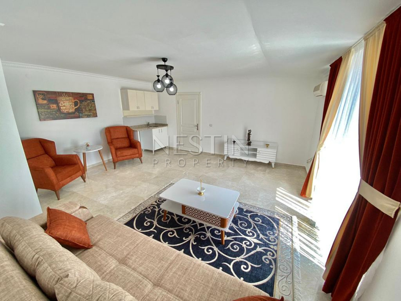 Уютная квартира 3+1 в районе в центре Аланьи, в 450 м от Средиземного моря фото 12