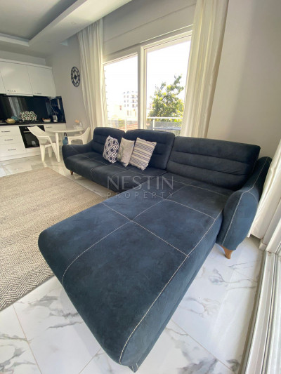 Светлая квартира 1+1 в районе Махмутлар, в 450 м от Средиземного моря фото 14