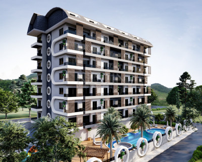 Комплекс на этапе строительства в районе Демирташ в 350 м от моря фото 2