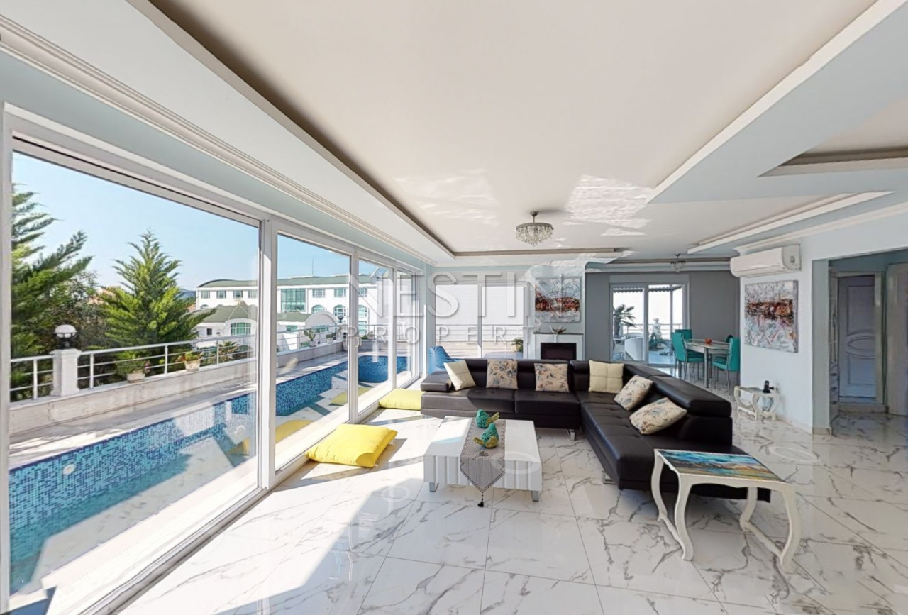 Вилла 8+1 с видом на море в районе Кестель фото 39