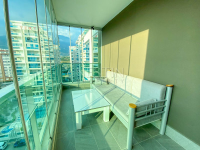 Квартира 1+1 с дизайнерским ремонтом в районе Махмутлар, в 300 м от Средиземного моря фото 42