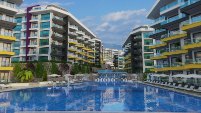 Светлая квартира 1+1 в районе Каргыджак, в 50 м от Средиземного моря фото 7