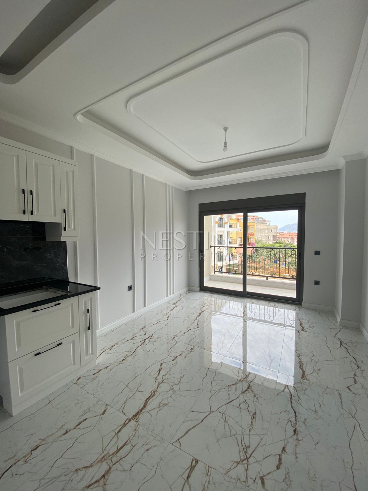 Новая квартира 1+1 с видом на горы в районе Оба фото 15