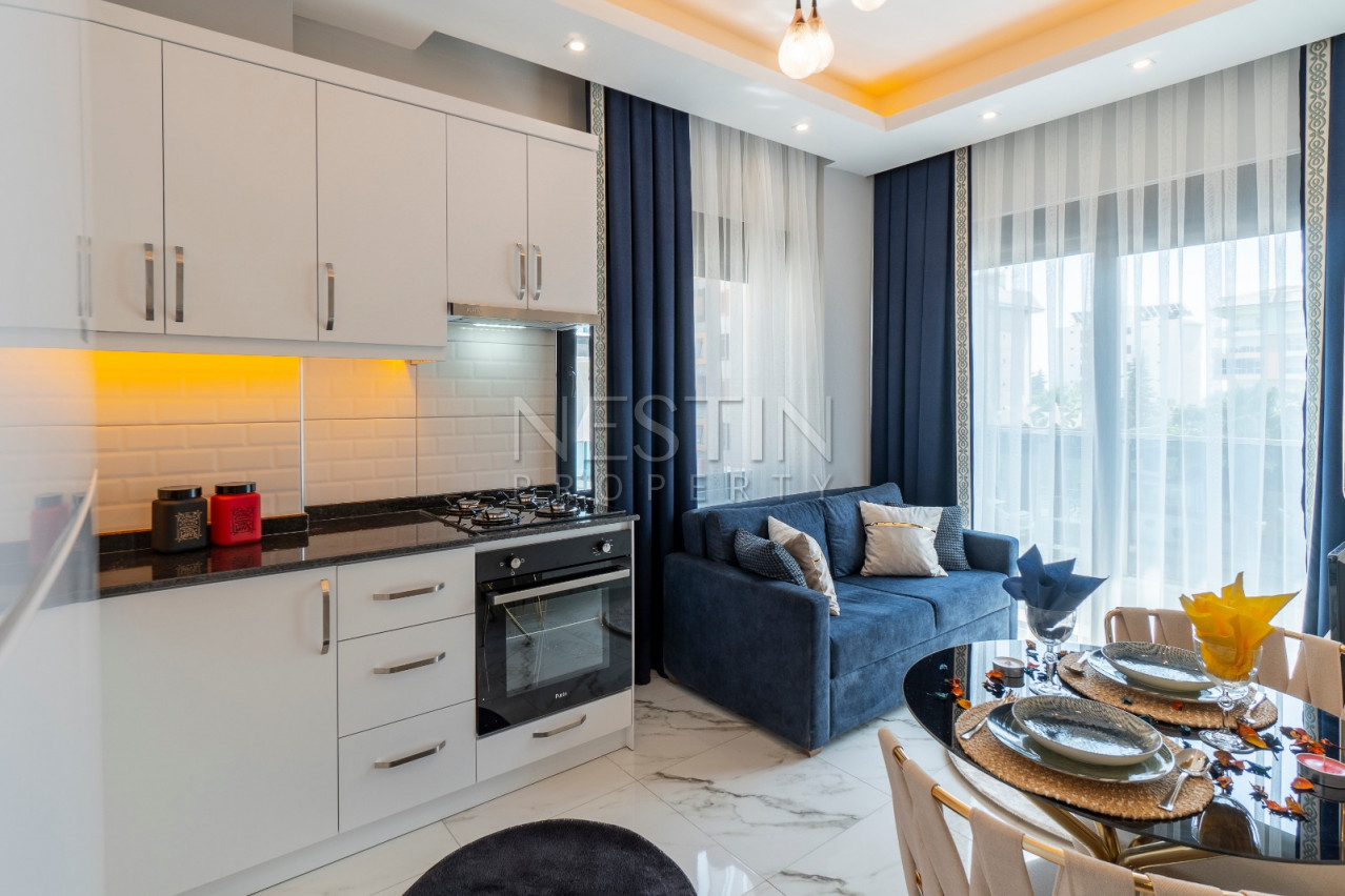 Квартира 1+1 в новом доме района Кестель в 100 м от моря фото 9