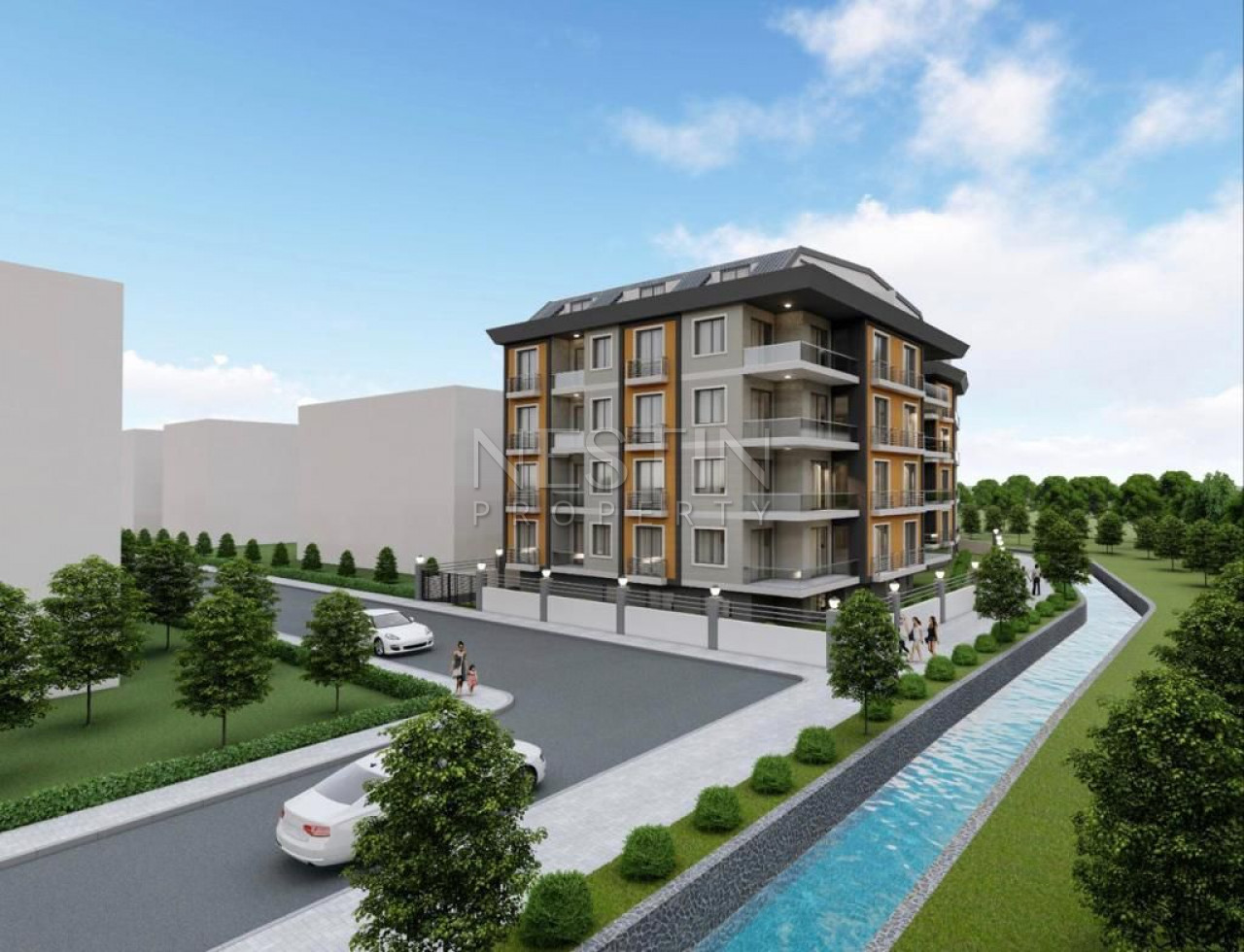 Квартира 1+1 на завершающем этапе строительства в центре города, в 550 м от Средиземного моря фото 1