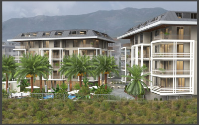 Светлая квартира 1+1 в районе Оба, в 2500 м от Средиземного моря фото 2