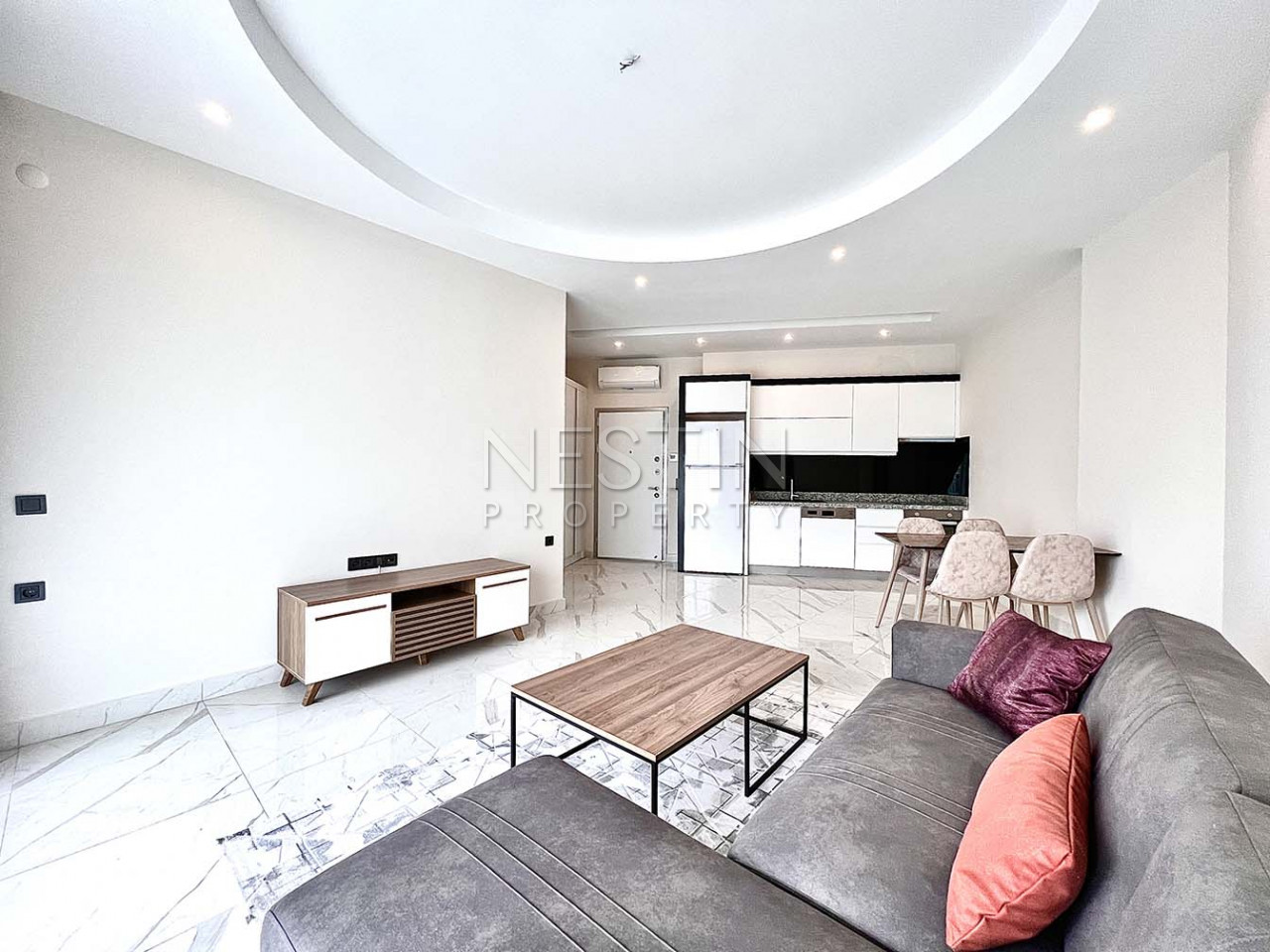 Уютная и просторная квартира 1+1 в районе Каргыджак на первой линии от моря фото 19