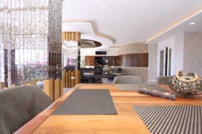 Вилла 3+2 в районе Бекташ с шикарным видом на море и город Аланья фото 13