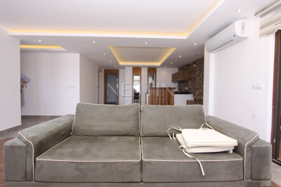 Вилла 3+2 в районе Бекташ с шикарным видом на море и город Аланья фото 18