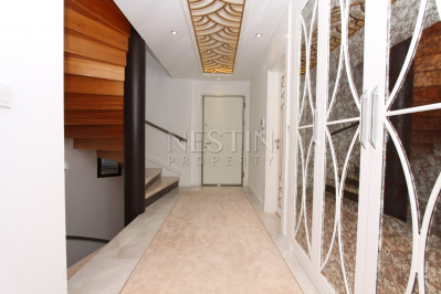 Вилла 3+2 в районе Бекташ с шикарным видом на море и город Аланья фото 37