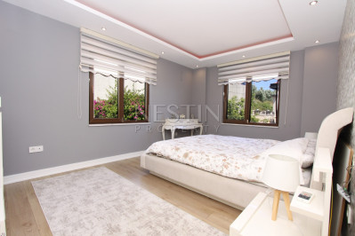 Вилла 3+2 в районе Бекташ с шикарным видом на море и город Аланья фото 39